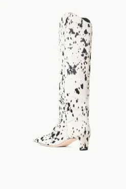 STAUD WESTERN WALLY BOOT  BLACK & WHITE HAIRCALF BLACK&WHITEHAIRCALF Discount