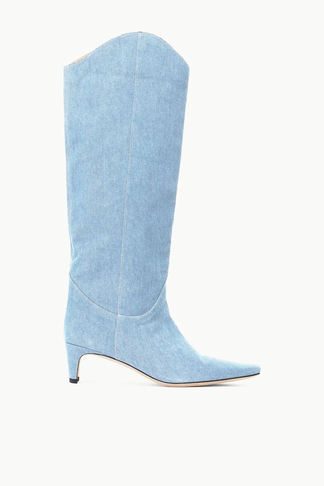 STAUD WESTERN WALLY BOOT DENIM BLUE DENIMBLUE Hot