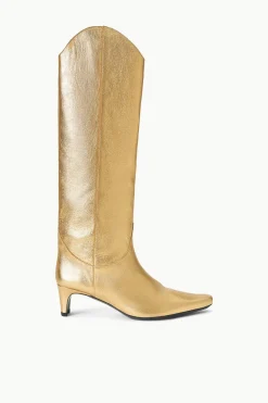 STAUD WESTERN WALLY BOOT   GOLD