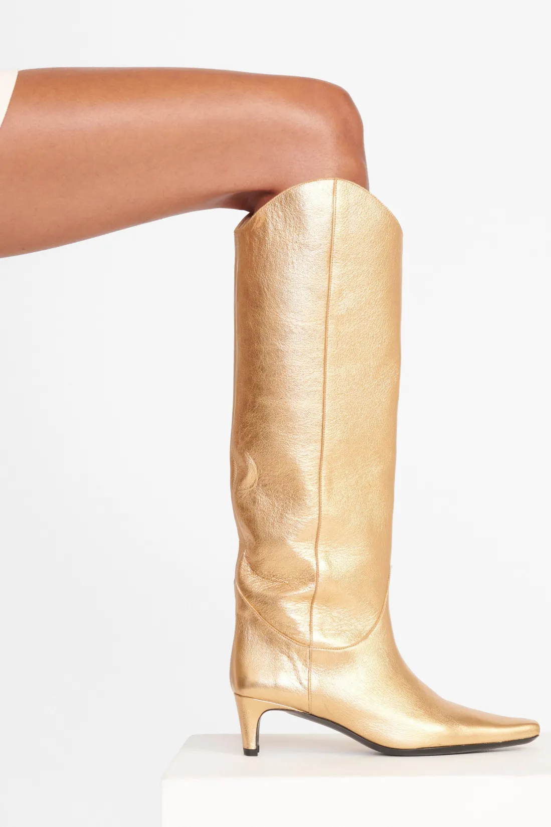 STAUD WESTERN WALLY BOOT GOLD