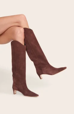 STAUD WESTERN WALLY BOOT  MAHOGANY SUEDE MAHOGANYSUEDE Discount