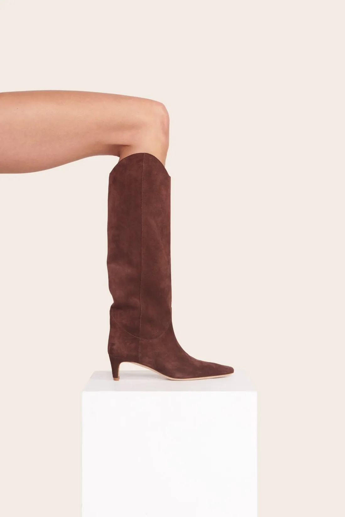 STAUD WESTERN WALLY BOOT MAHOGANY SUEDE MAHOGANYSUEDE Discount