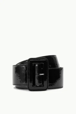 STAUD WIDE WAIST BELT  BLACK PATENT BLACKPATENT Online