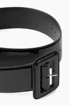 STAUD WIDE WAIST BELT  BLACK PATENT BLACKPATENT Online