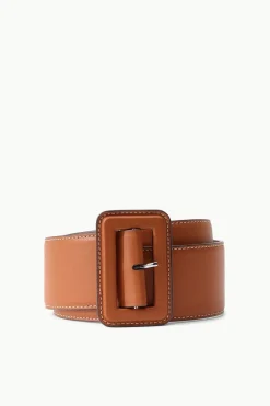 STAUD WIDE WAIST BELT   TAN Best