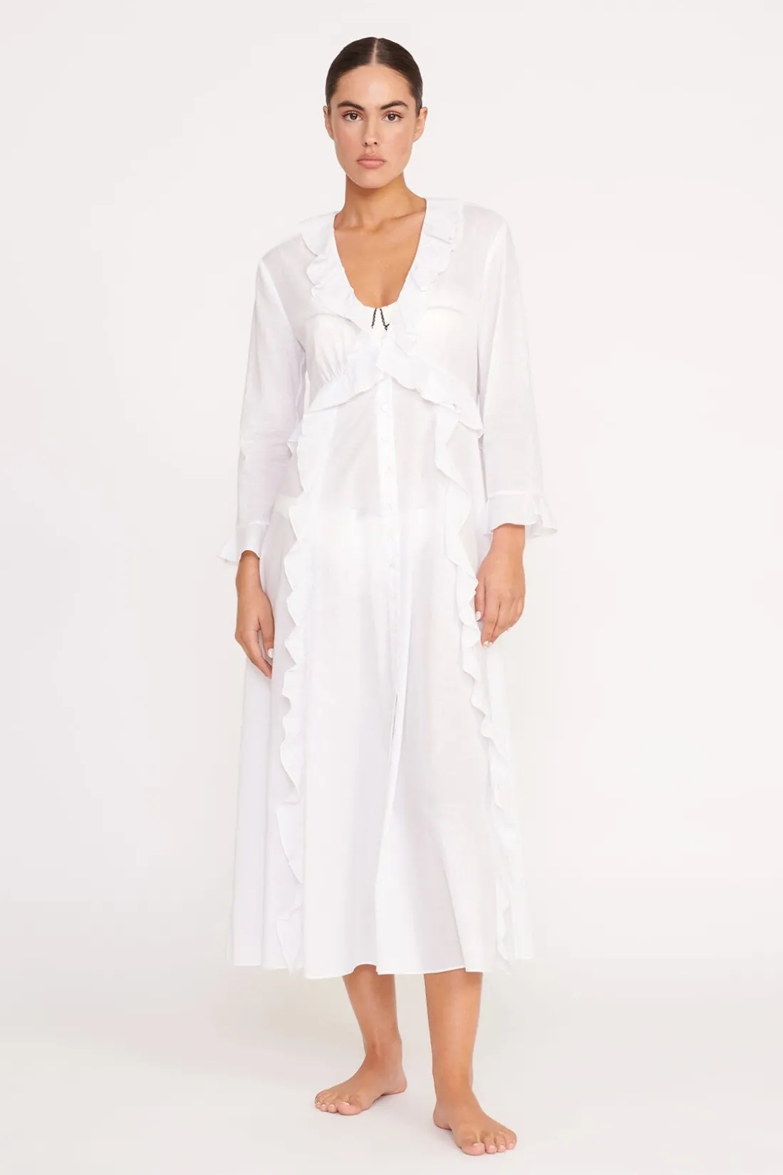 STAUD ZION DRESS WHITE Online