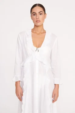 STAUD ZION DRESS   WHITE Online