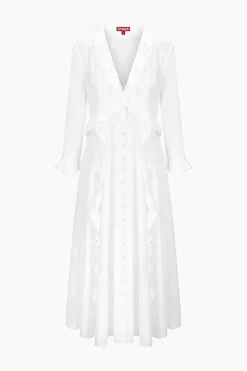STAUD ZION DRESS WHITE Online