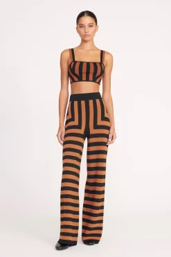 STAUD ZOLA TOP  BLACK TAN SEASHORE STRIPE BLACKTANSEASHORESTRIPE Outlet